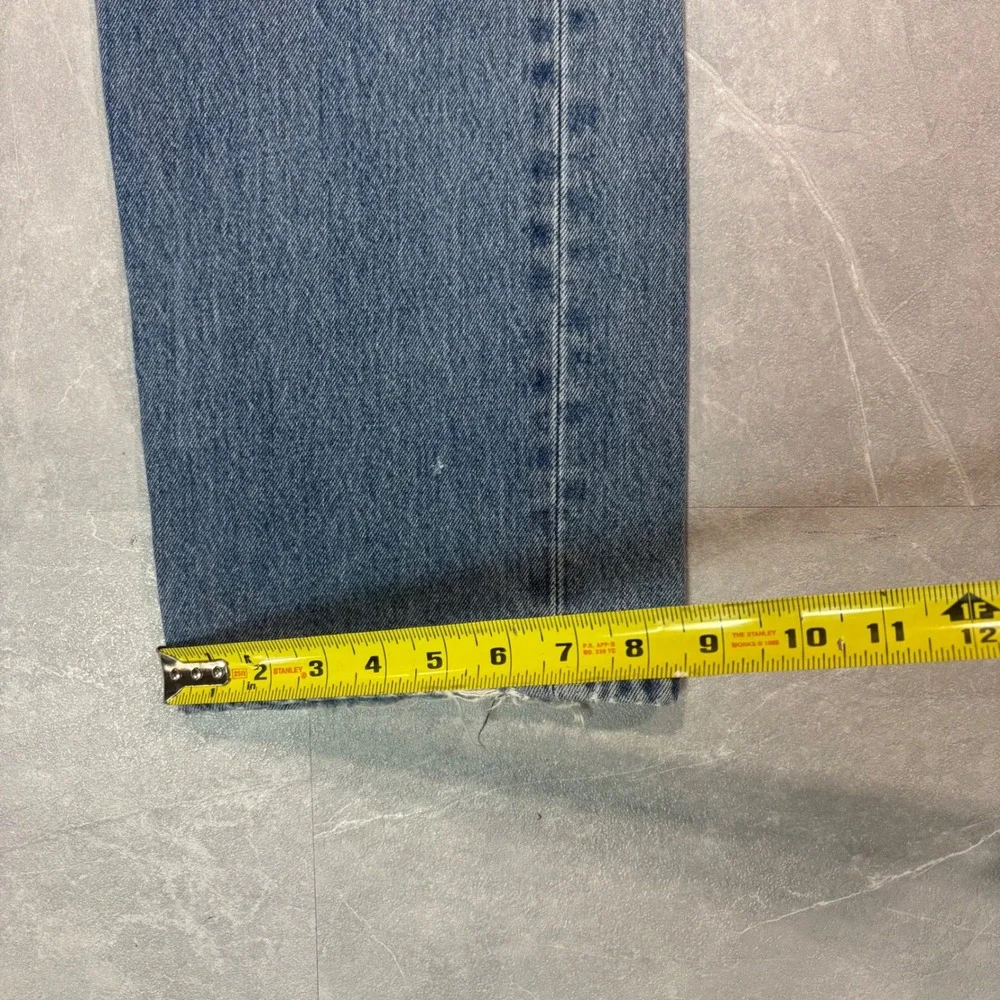 Levis 505 Regular Fit Straight Leg Jeans Blue Denim Mens 33x30 Vintage Wash